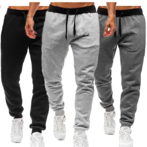 2024 New Jogger Pants Men Bodybuilding Gyms Pants Outdoor Casual Pockets Sweatpants Pants Sports Fitness Trousers S-4XL