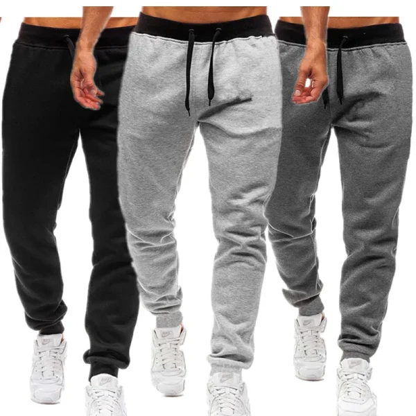 2024 New Jogger Pants Men Bodybuilding Gyms Pants Outdoor Casual Pockets Sweatpants Pants Sports Fitness Trousers S-4XL