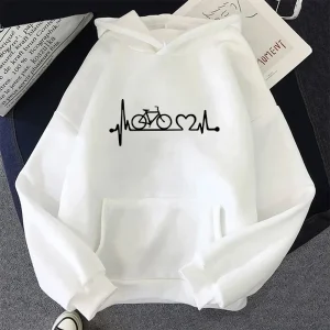 Women's hooded sweatshirt all season, daily casual fashion, sports sweatshirt, hooded long sleeved loose fitting pull